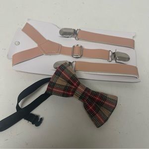 New Bow tie and suspenders for boys